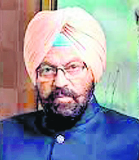 Sports Minister Rana Gurmeet Singh Sodhi