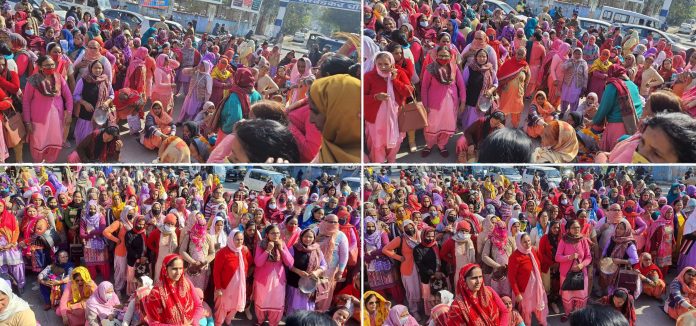 Anganwadi Workers Protest