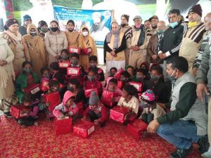 Food items Distributed To children in Dera Sacha Sauda