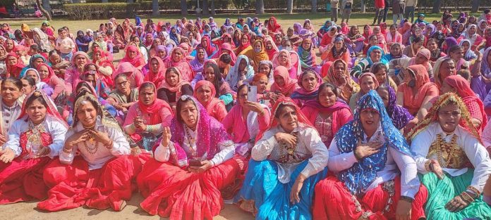 Tractor March Of Anganwadi Workers