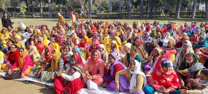 Anganwadi Workers Statewide Strike 63rd Day