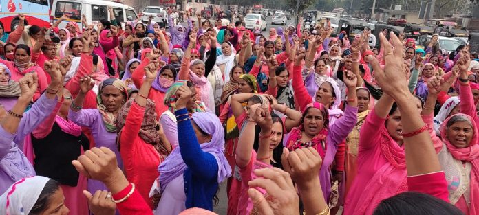 Statewide strike of Anganwadi worker