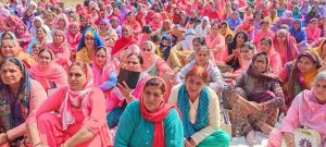 Anganwadi Workers Protest At Ambedkar Chowk