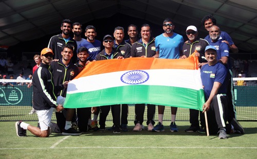 IND Won Davis Cup Playoff by 4-0