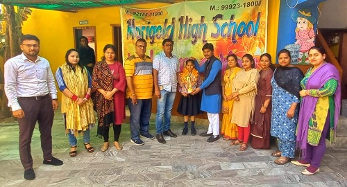 Prachi of Mary Gold Public School Won Gold