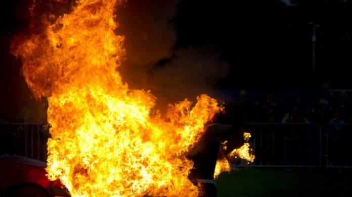 Fire Grocery Store-Warehouse In kannauj