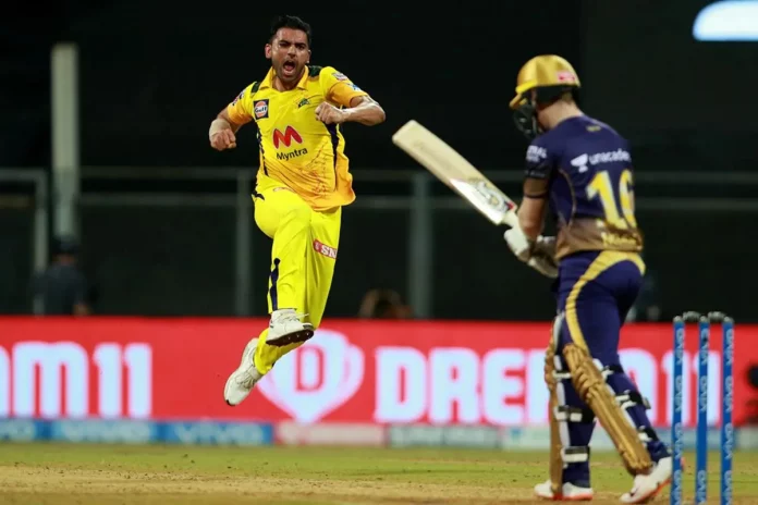 CSK vs KKR 1st inning Live Score