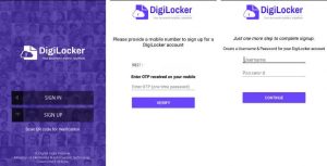 Create your account like this in Digi Locker