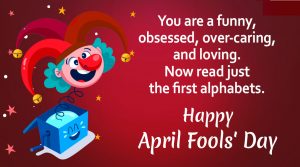 April Fools Messages for Parents