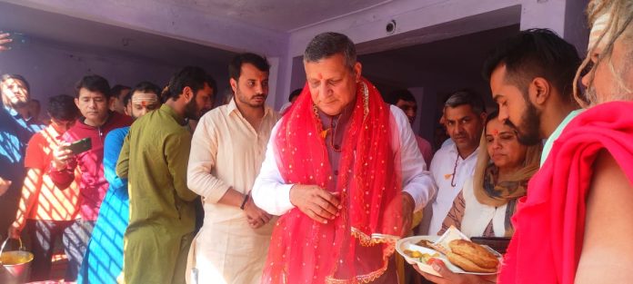 Bhandara In Maa Bhagwati Shakumbhari Devi By Education Minister Kanwarpal