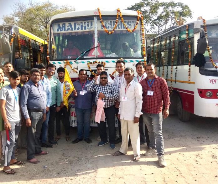 Three Buses Started For Khatu Shyam Darshan
