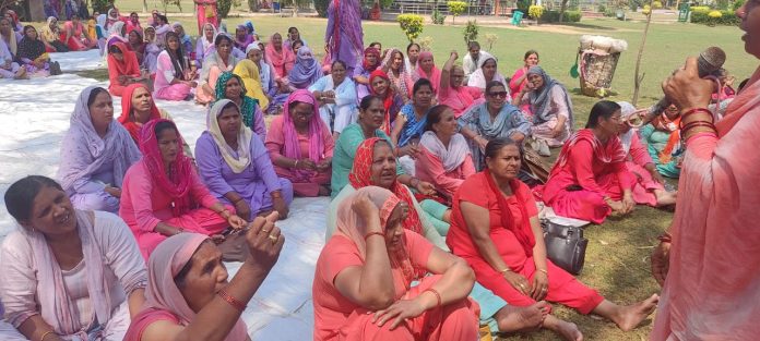 Protest of Anganwadi Workers