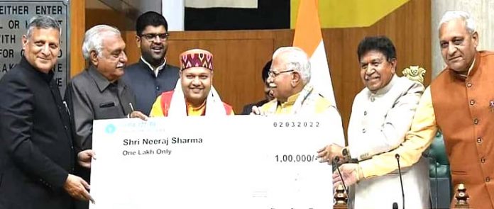 Faridabad MLA Neeraj Sharma