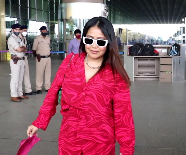 Neha Kakkar Spotted At Airport Flying From Mumbai