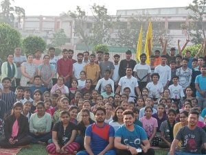 Yoga Practice in SA Jain College