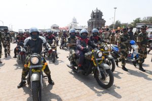 BSF Seema Bhavani Shaurya Expedition Team Reached Kanyakumari