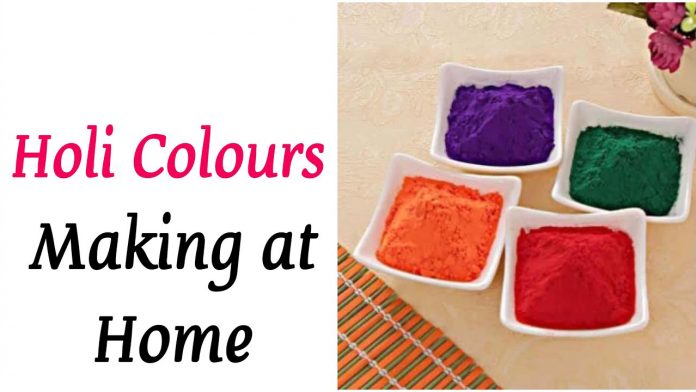 Make Holi Colours At Home