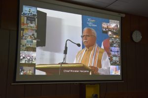 Video conference of Chief Minister Manohar Lal