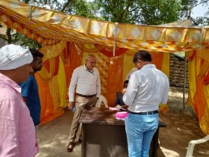 SDM Virendra Dhul Visited The Grain Market In Babarpur