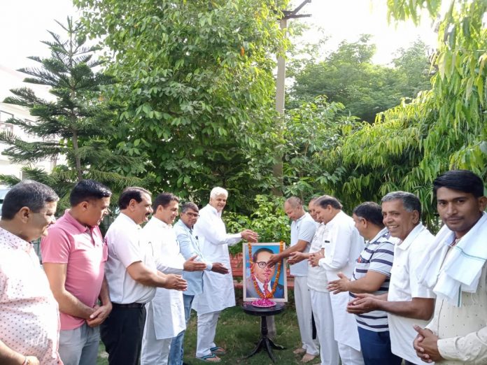 Floral Tribute To Dr. Ambedkar