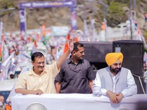 Kejriwal-Bhagwant Mann Reach Himachal