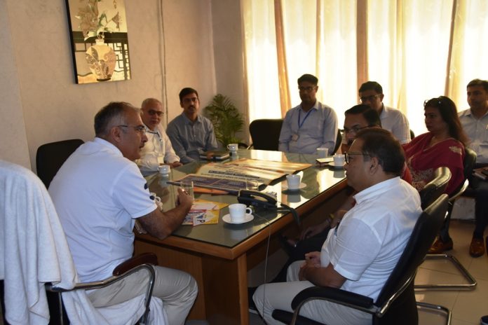 Review Meeting With Administrative Officials Regarding Prakash Parv