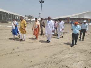 State Organization Minister Ravindra Raju visited the venue of Prakash Utsav