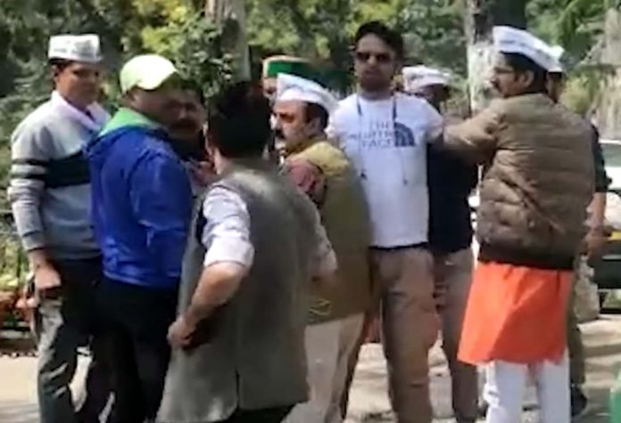 Aap Workers Clashed in Shimla 