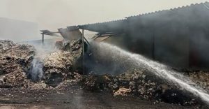 Fire In Cotton Waste Factory