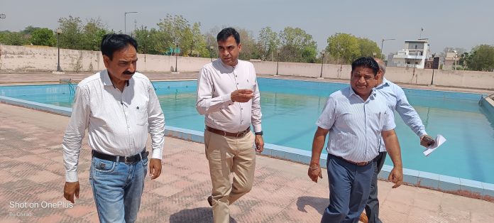 DC Inspected the Swimming Pool