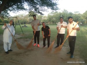 Shramdaan Program Organized In HUDA Park for cleanliness