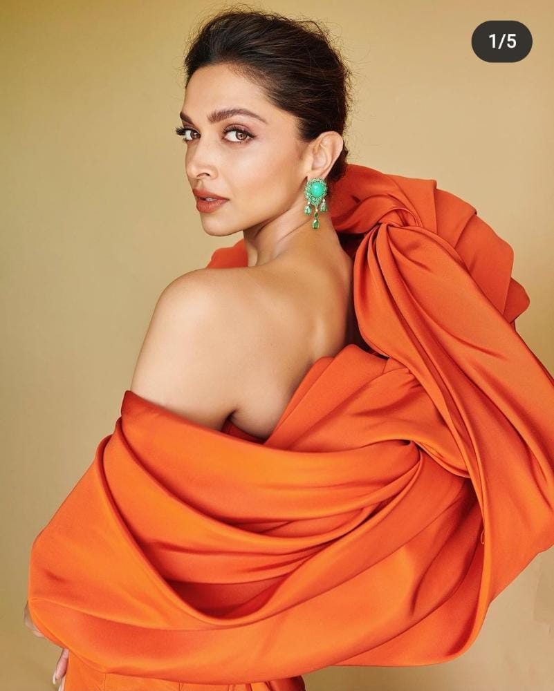 Cannes Film Festival: Deepika Padukone Orange Gown look 