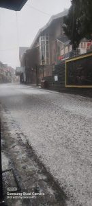 Heavy rain and hailstorm in Shimla