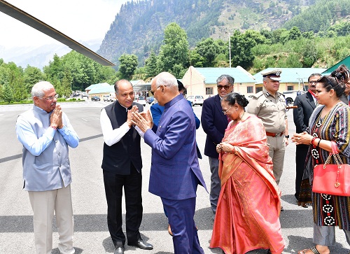 President visits Atal Tunnel Rohtang