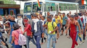 Panipat News/Opposition to Agneepath scheme: Youth demonstrated peacefully