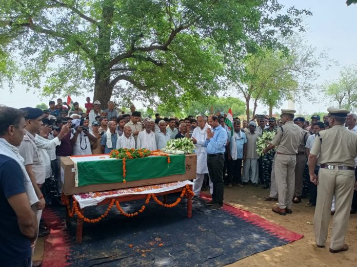 Martyr ASI Cremated with Military Honors