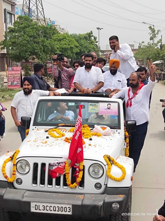 Roadshow of Rajya Sabha Member Kartikeya Sharma