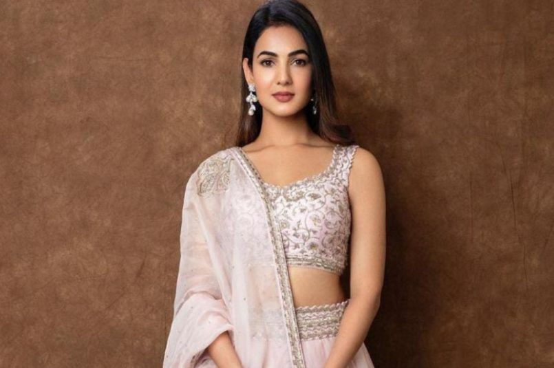 Sonal Chauhan in Pink Lehenga