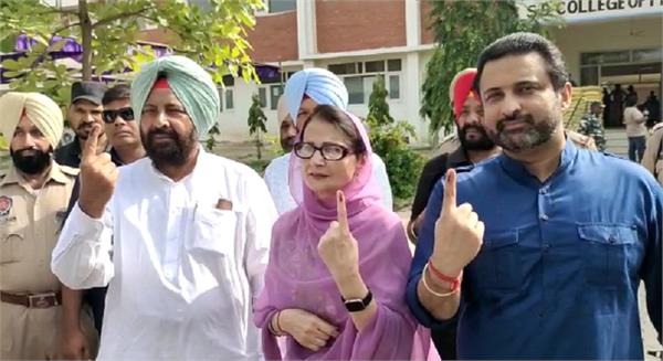 Voting for Sangrur by-Election