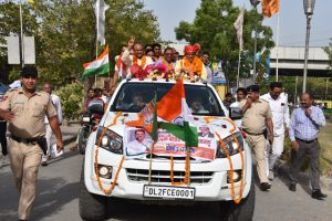 नवनिर्वाचित राज्यसभा सांसद कृष्ण लाल पंवार पहुंचे पानीपत-हुआ भव्य स्वागत