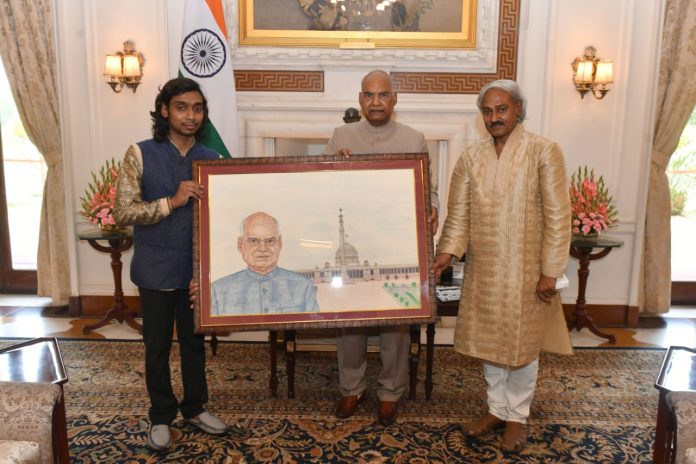 Apoorva Om meets President Ram Nath Kovind