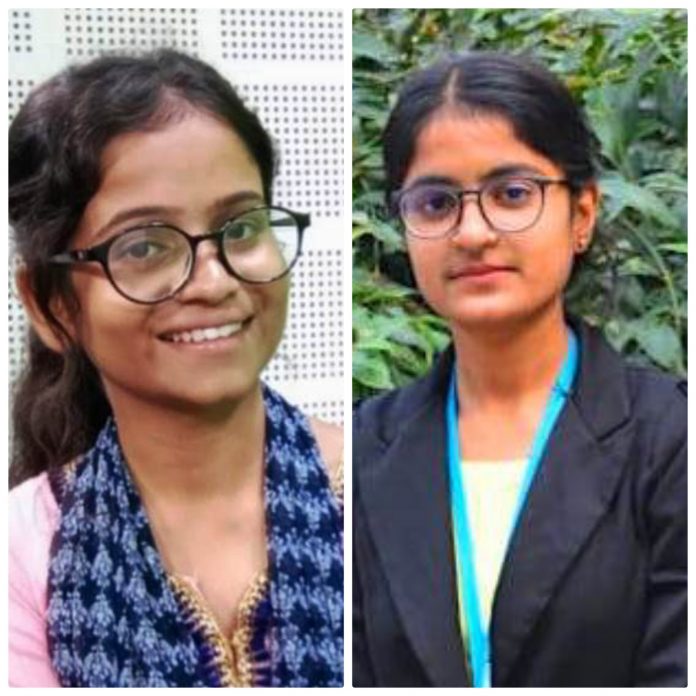 Panipat News/Arya College students Vinita and Anjali made place in the merit list of KUK