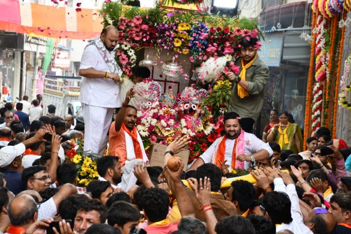 Panipat News/Jagannath Rath Yatra taken out in the city on the 128th festival of Shri Jagannath Temple