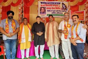 Panipat News/Samaj Sewa Sangthan president Praveen Jain honored
