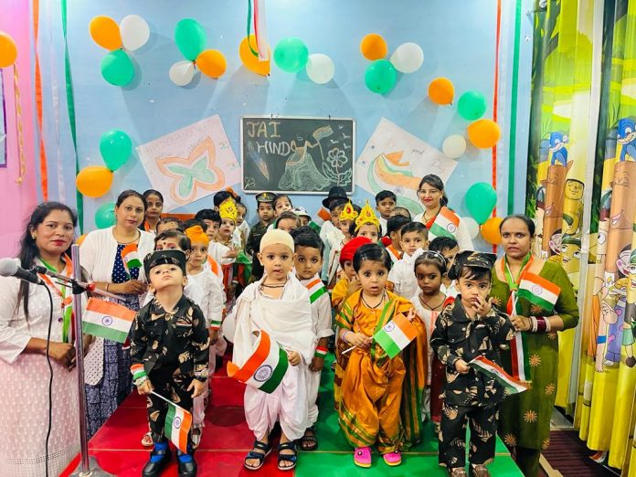 Independence Day Celebrated in Satya Sai Playway School