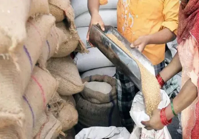 Department took Action in Case of Forcibly giving Flags to Ration Holders