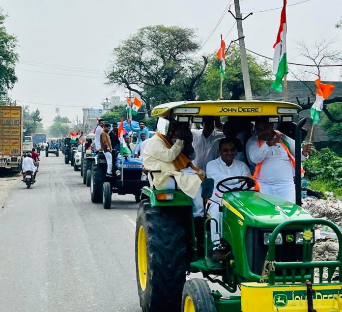 Panipat News/MP Krishnalal Panwar took out tricolor yatra in honor of martyrs