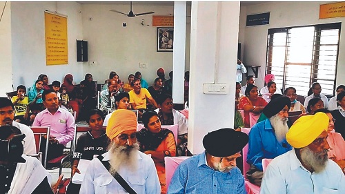 Checkup in health camp and informed about women's rights