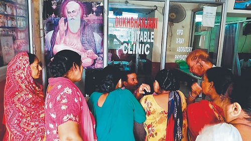 Checkup in health camp and informed about women's rights at Ambala City