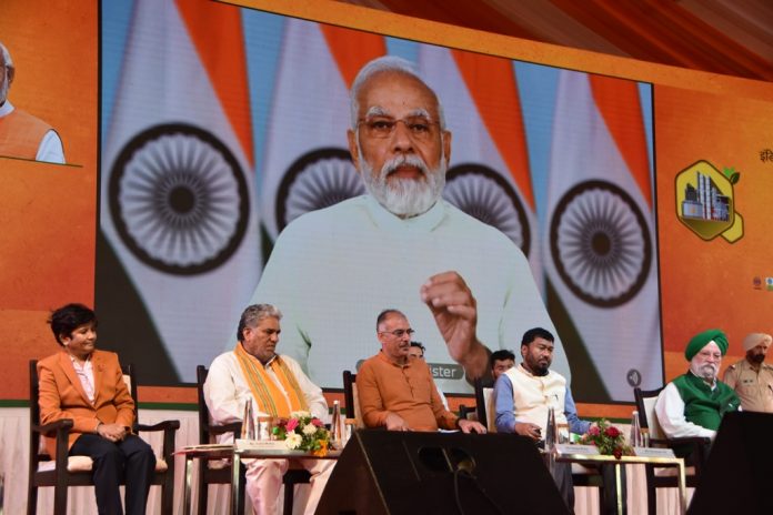 Panipat News/On World Biofuel Day PM Narendra Modi dedicates IndianOil's 2nd Generation Ethanol Plant at Panipat to the nation